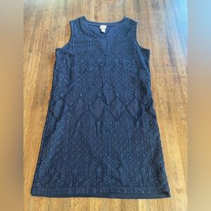 Chico´s Navy Lace Dress Preppy Classic Summer Time - Size 1 (M 8/10)